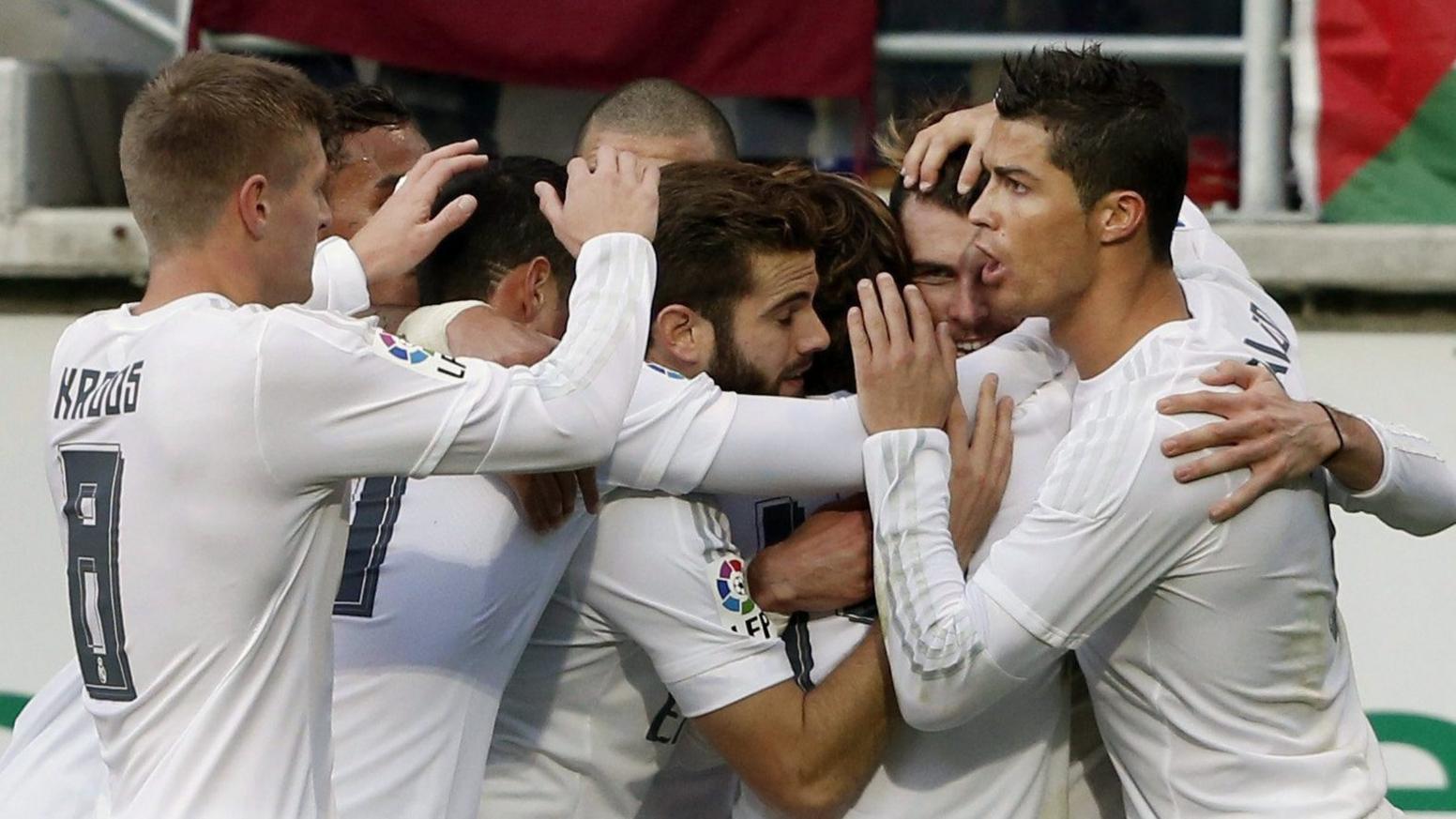 Real Madrid's Gareth Bale celebrates a goal