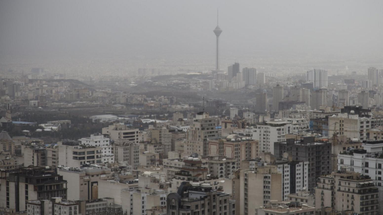 File photo showing skyline of Tehran, Iran (1 April 2019)