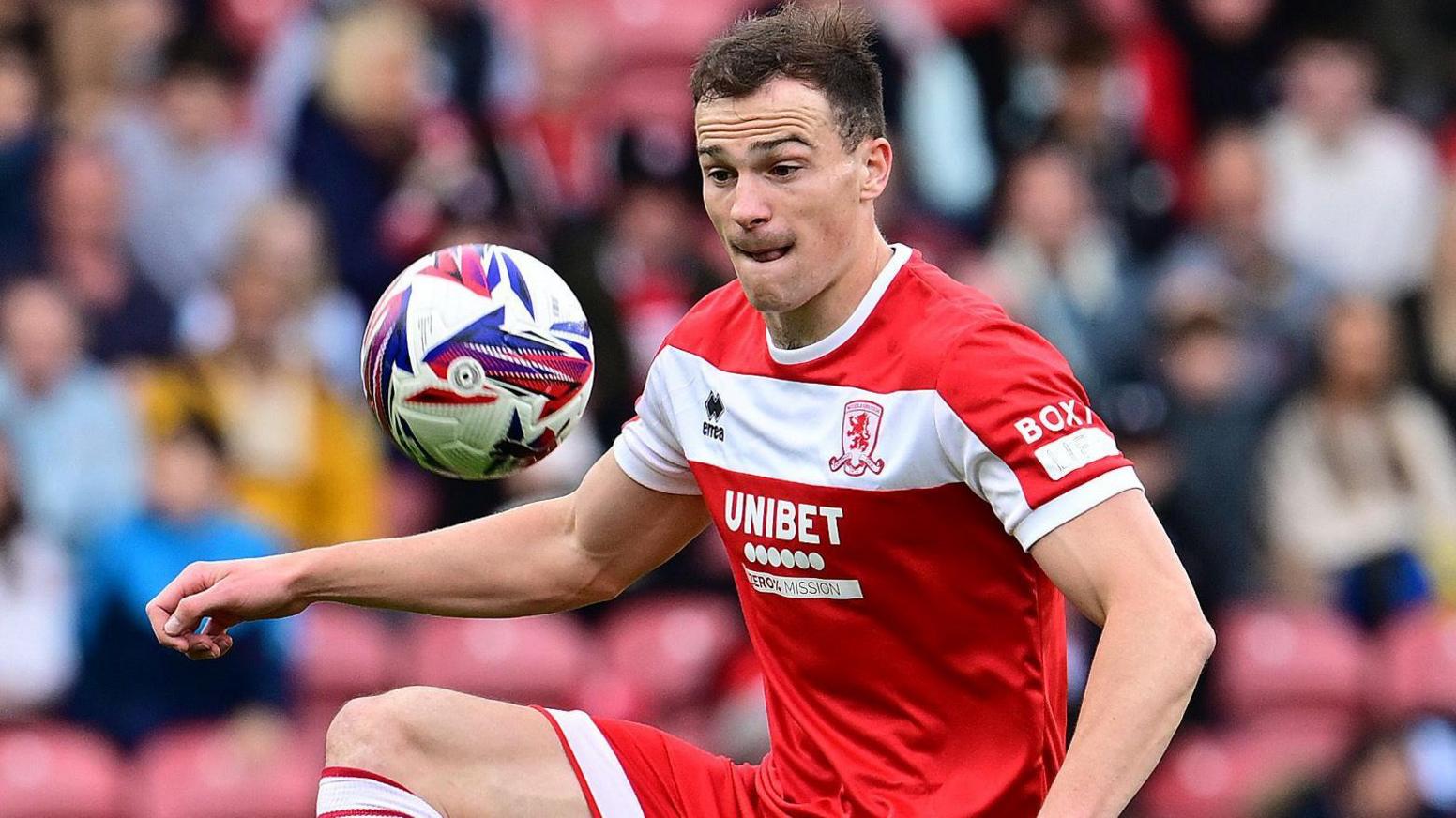 George Edmundson in action for Middlesbrough