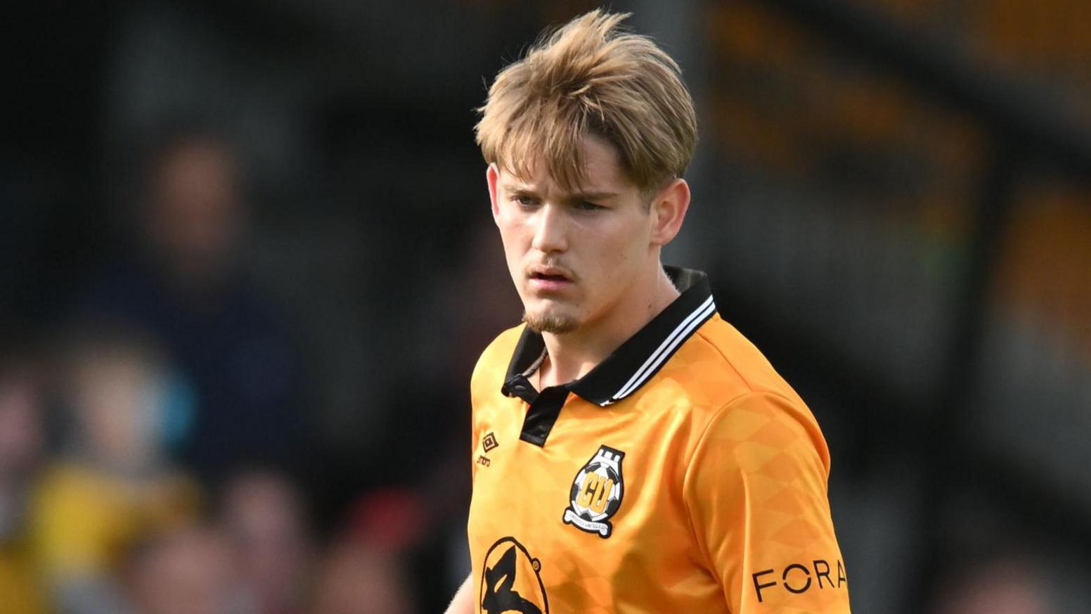 Dom Ballard playing for Cambridge United