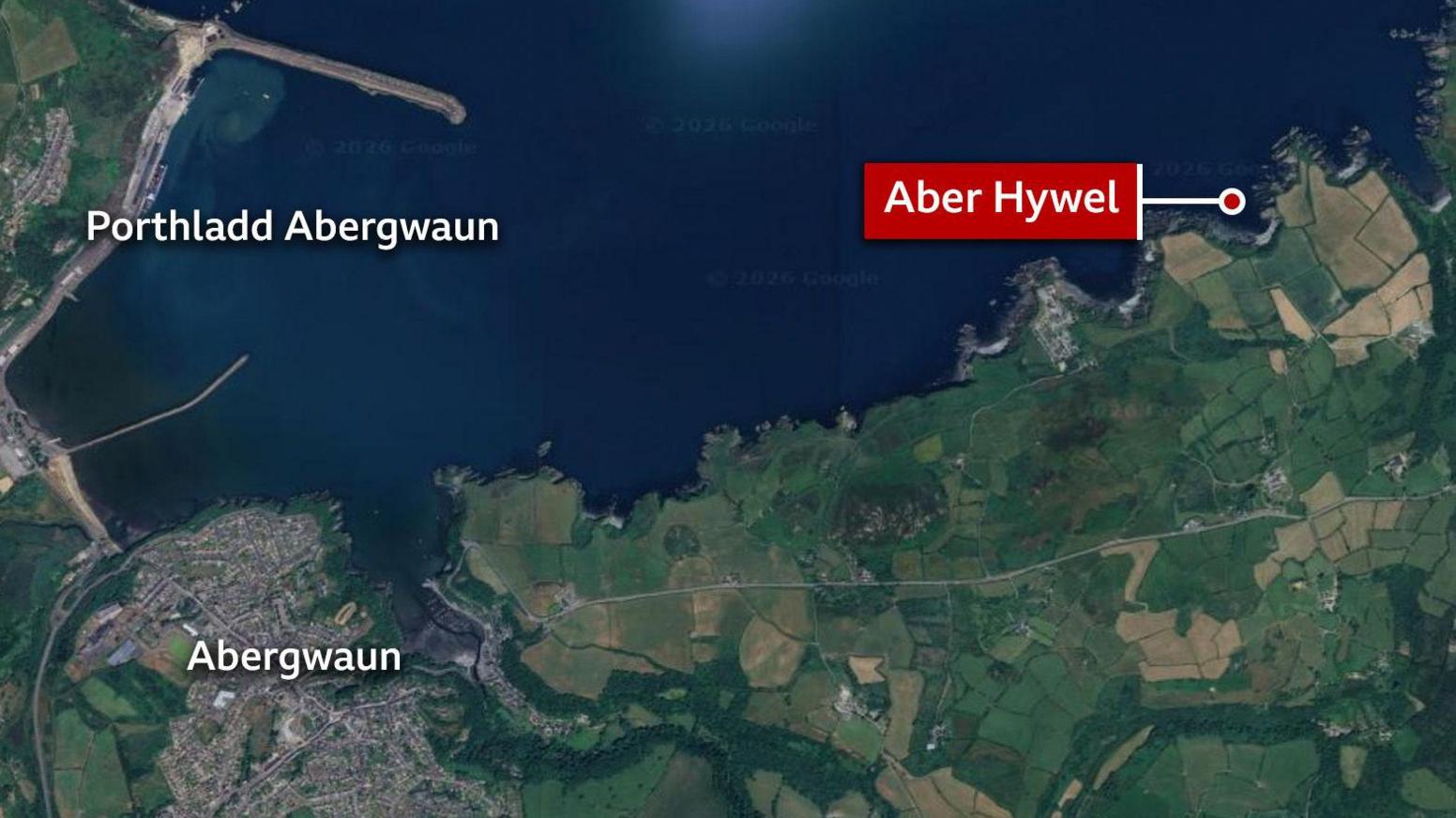 Map Aber Hywel 