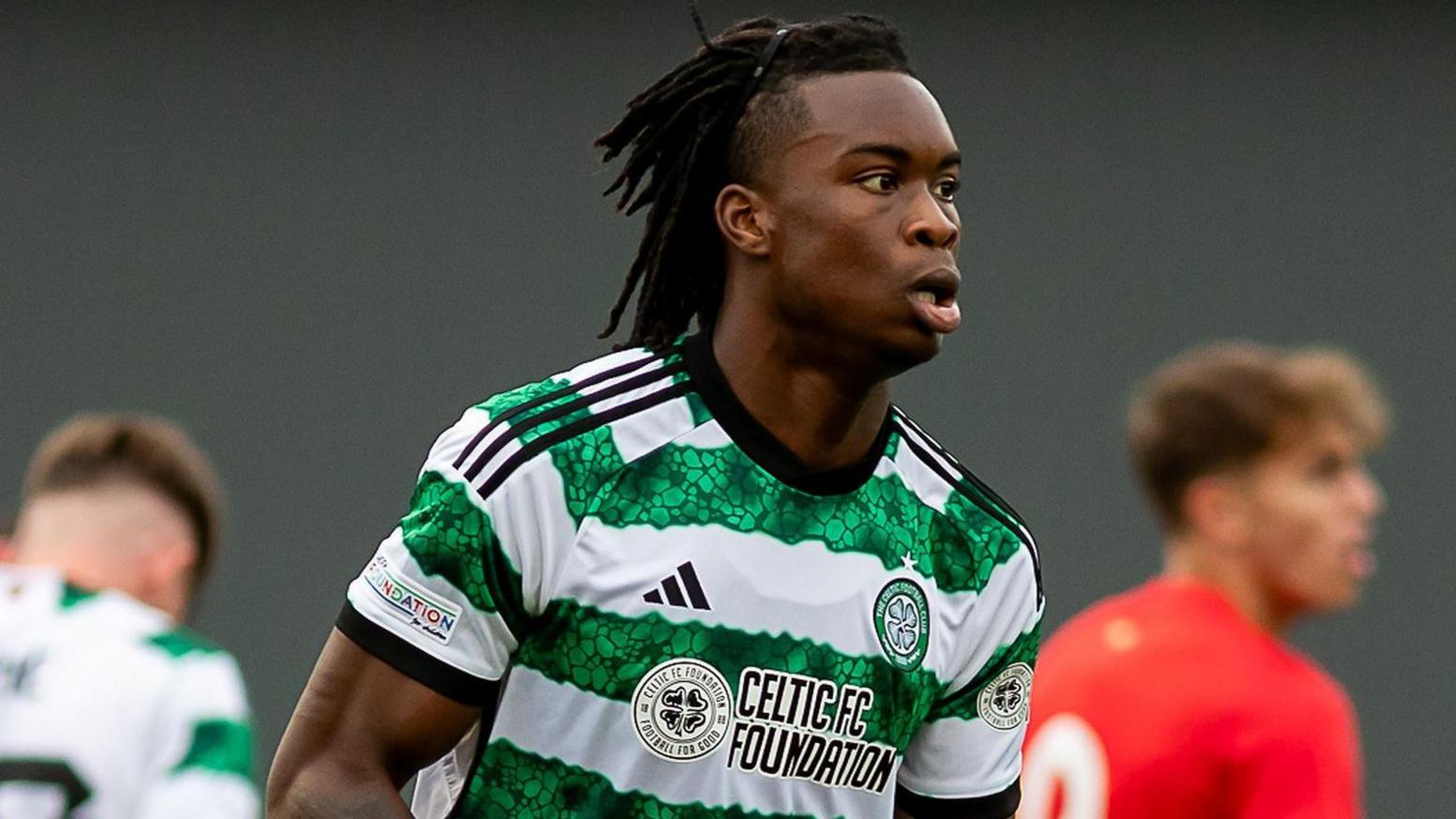 Rotherham defender Lenny Agbaire, pictured playing for Celtic last season.