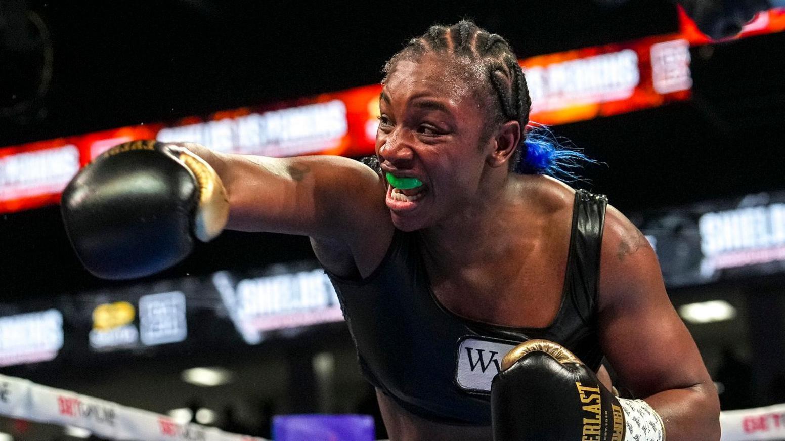 Claressa Shields punches