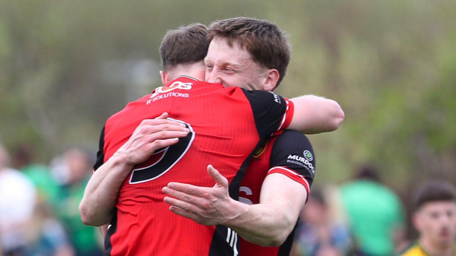 Down players celebrate