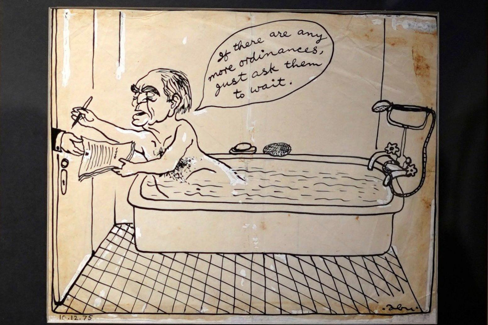 A cartoon strip by Abu.