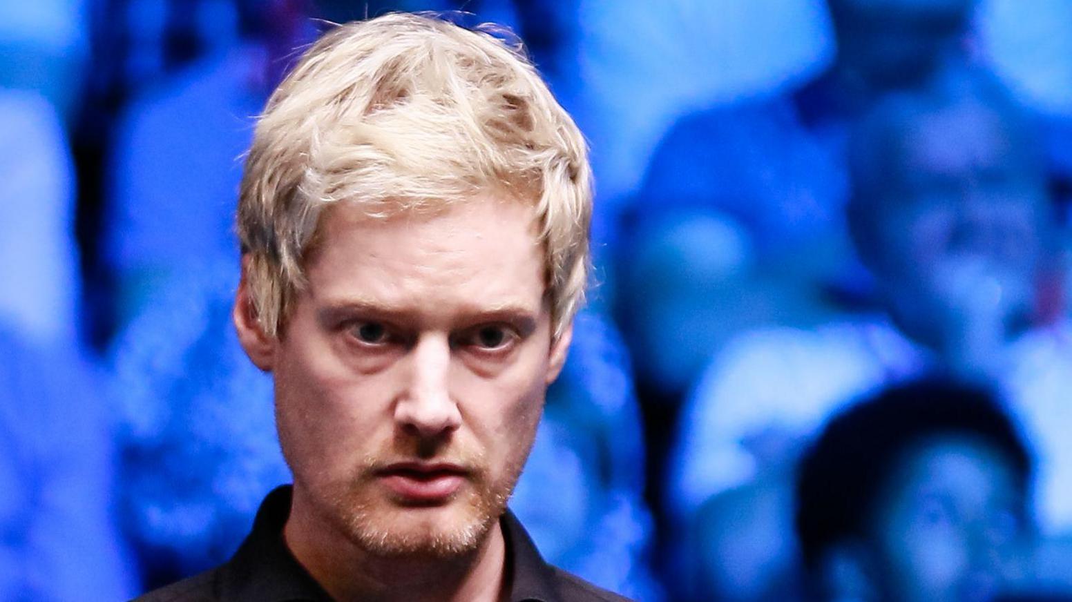 Neil Robertson about to play a shot