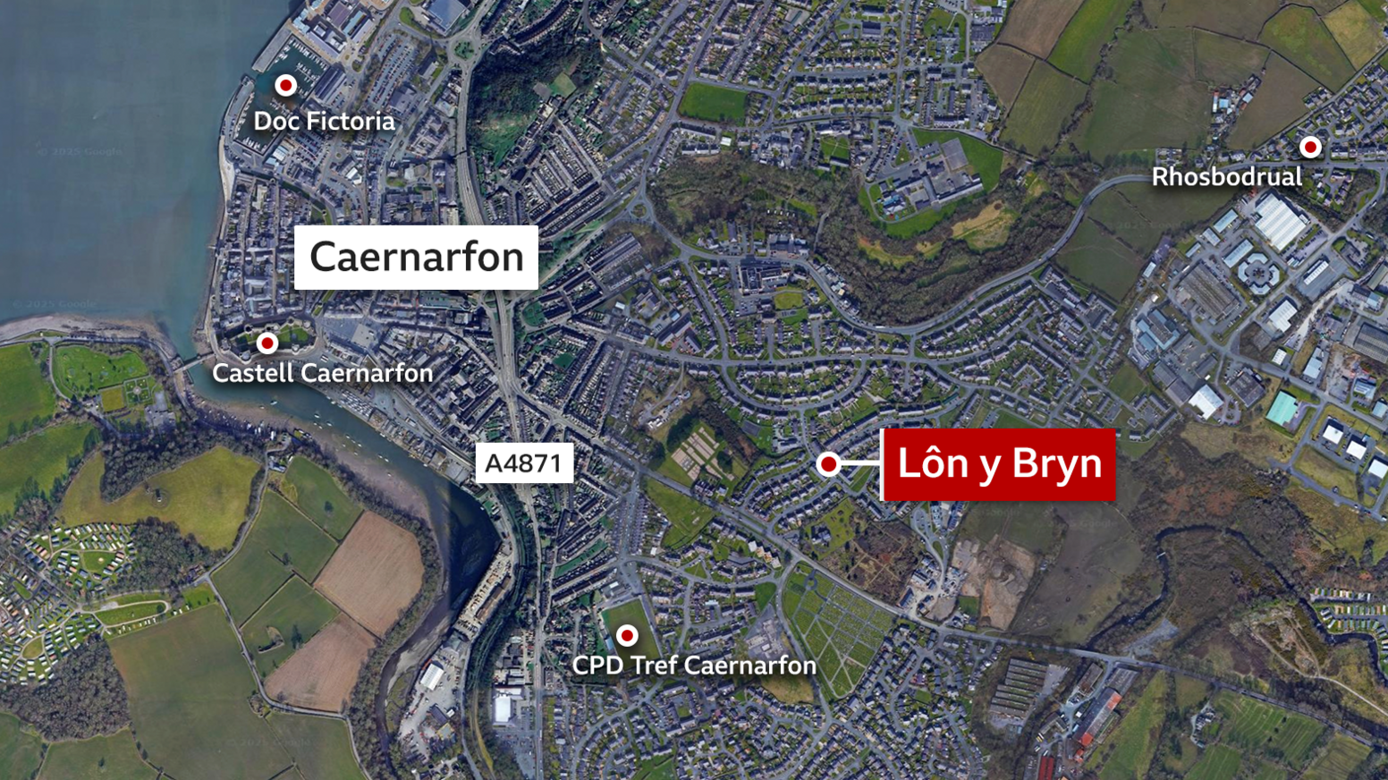 Map Caernarfon