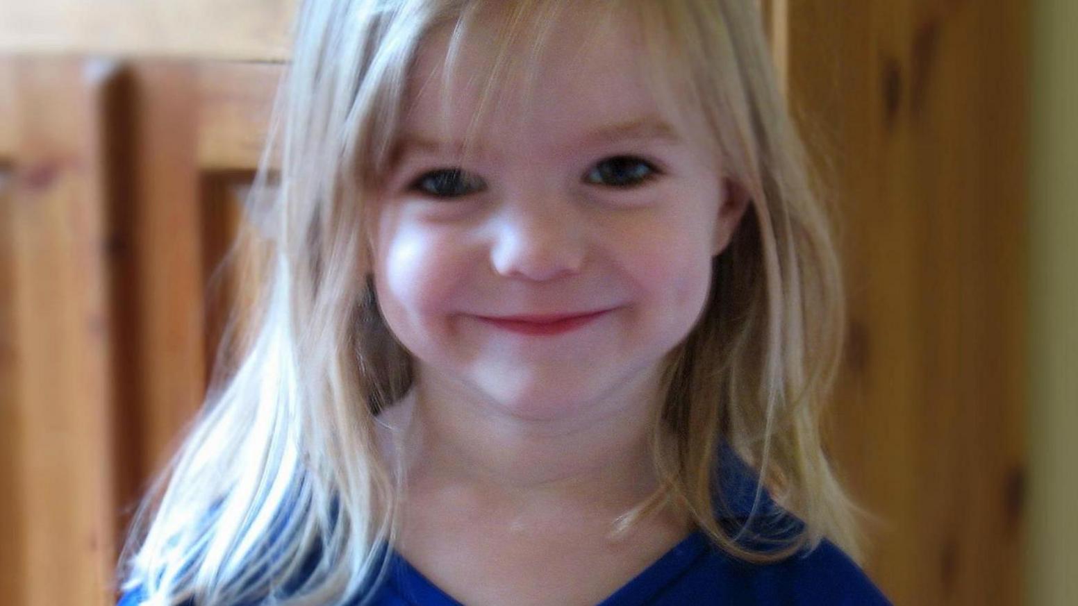 handout photo of Madeleine McCann in an Everton Football shirt