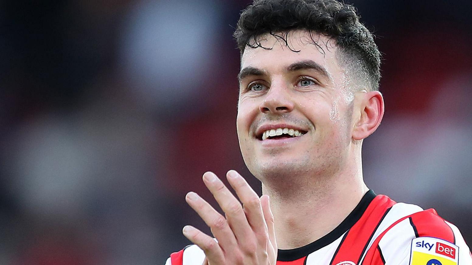 John Egan applauds Sheffield United fans