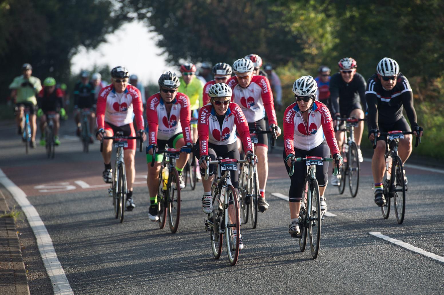 Riders in the 2017 event