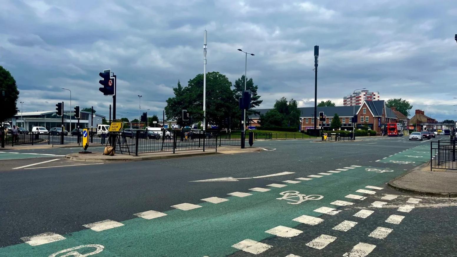 The junction of Holderness Road with Mount Pleasant.