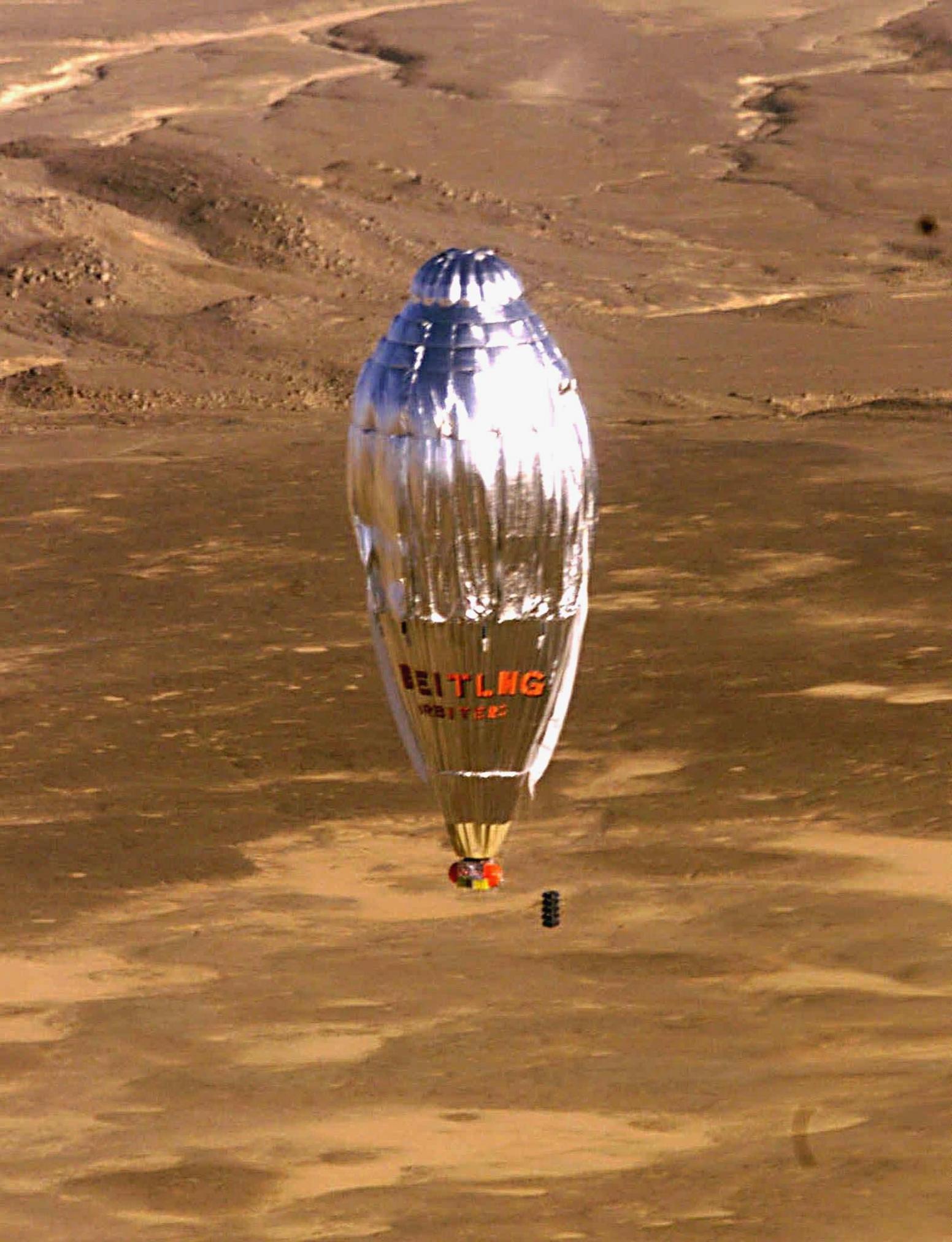 The Brightling Orbiter round-the-world ballon