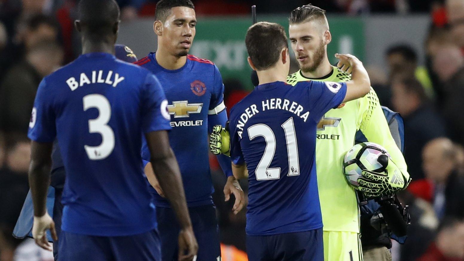 Manchester United celebrate