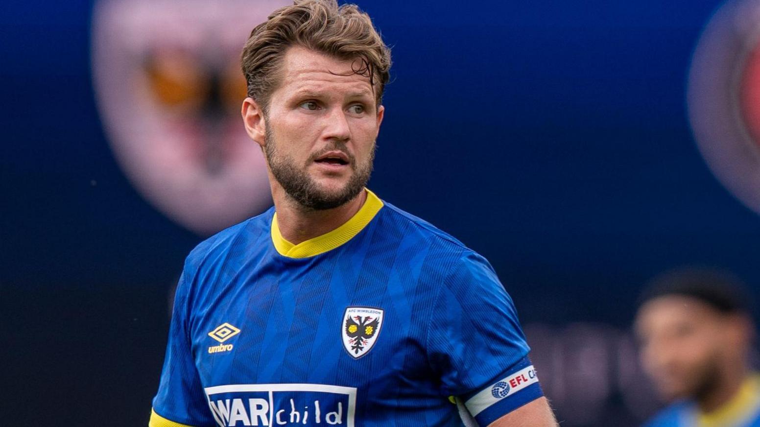 Jake Reeves playing for AFC Wimbledon