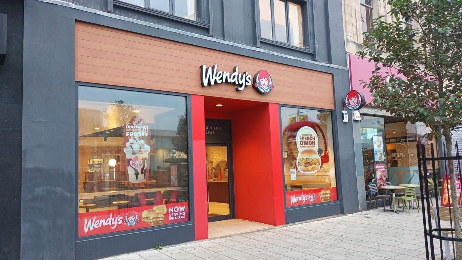 A picture of the storefront of Wendy's on Western Road, Brighton.