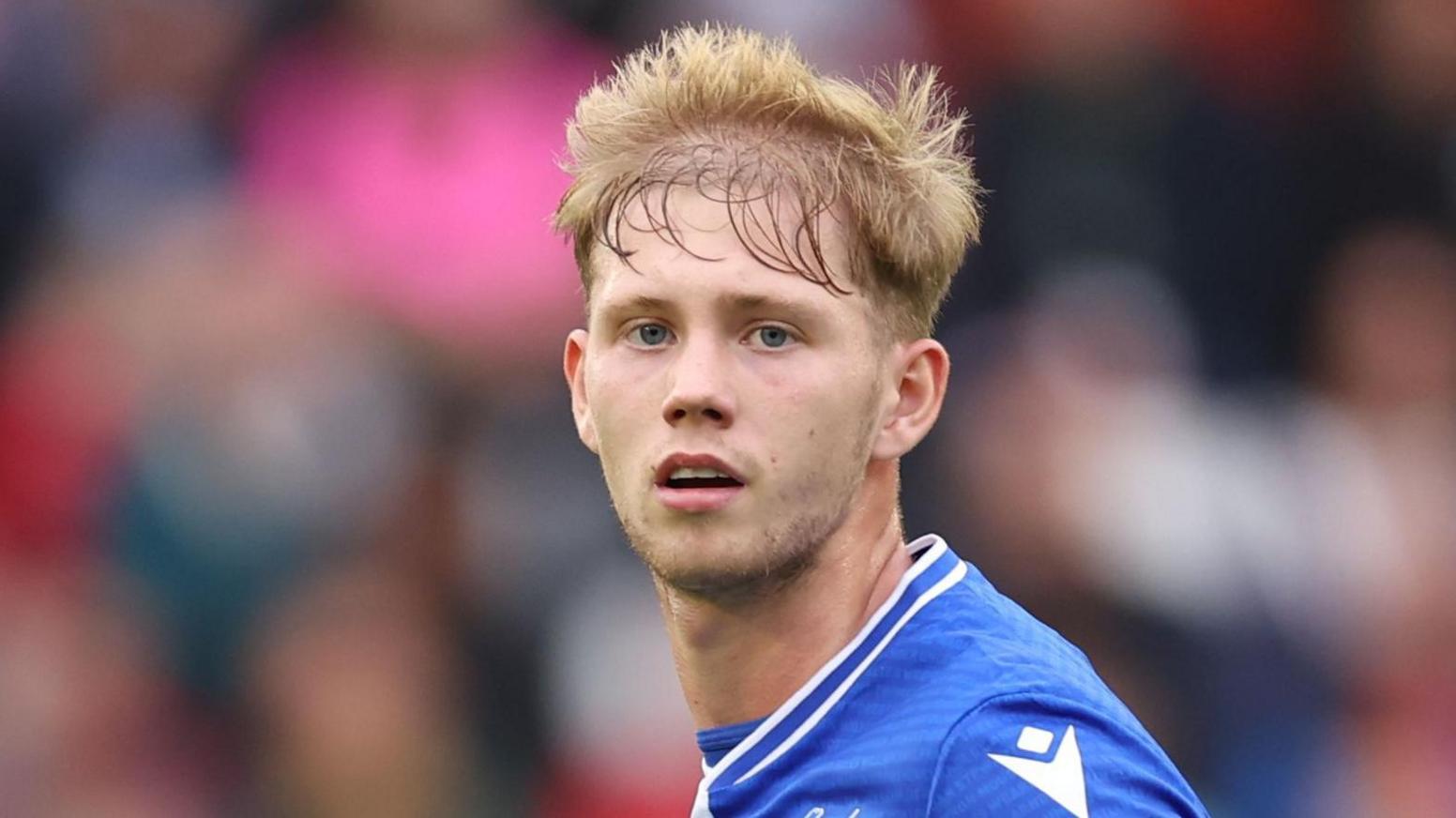 Jake Garrett playing for Bristol Rovers