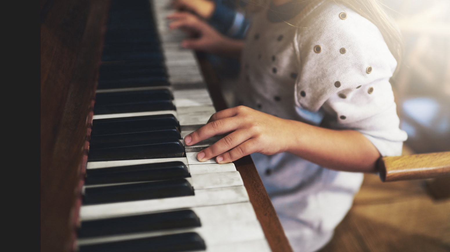 A child playing the piano