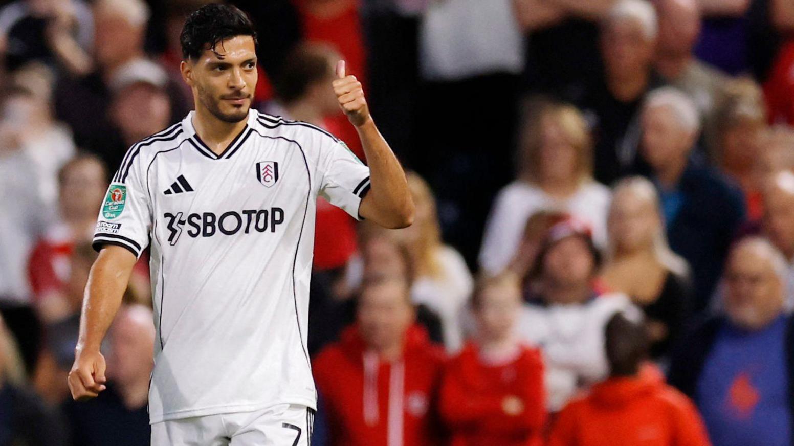 Raul Jimenez celebrates
