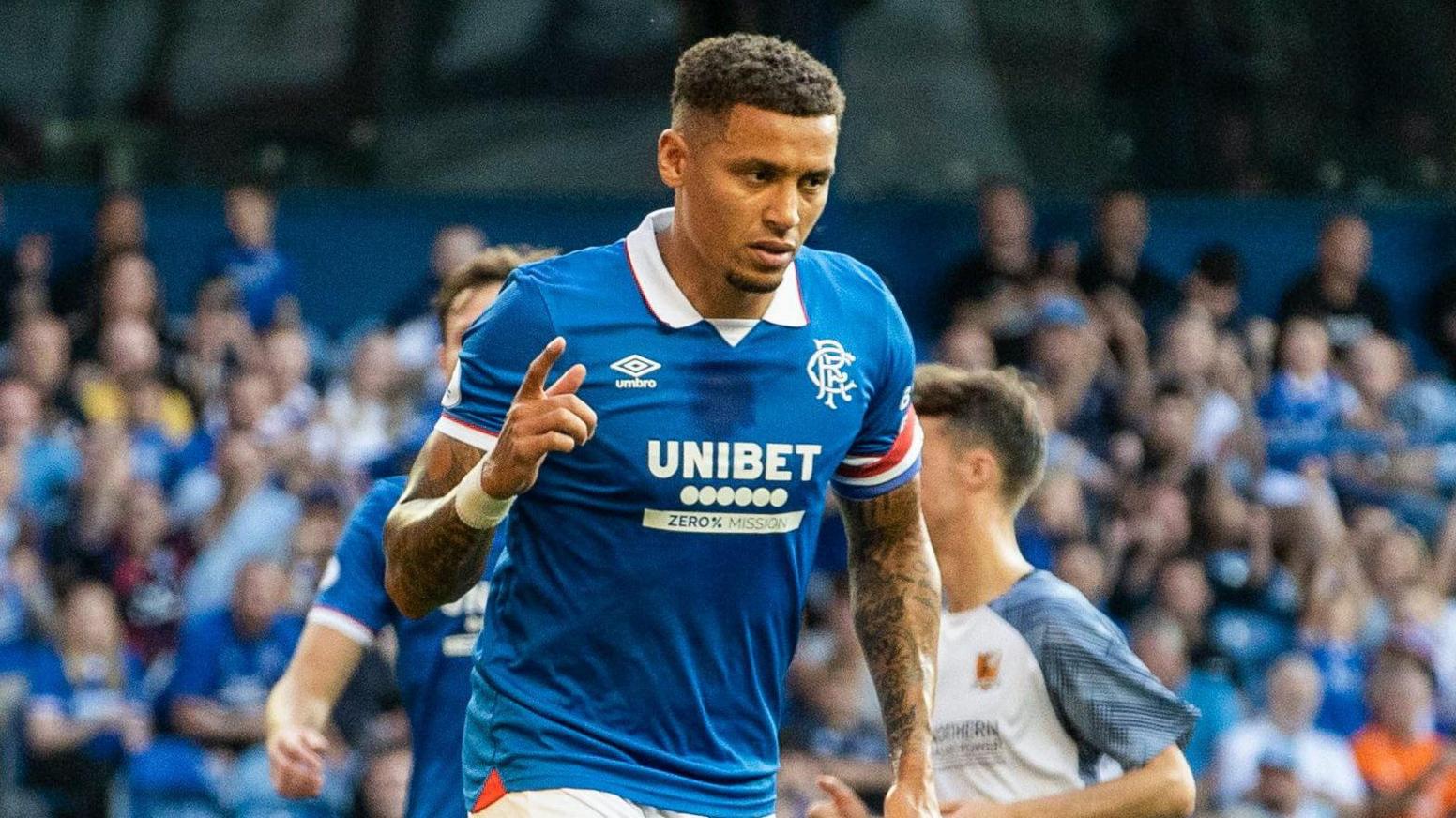 James Tavernier celebrates