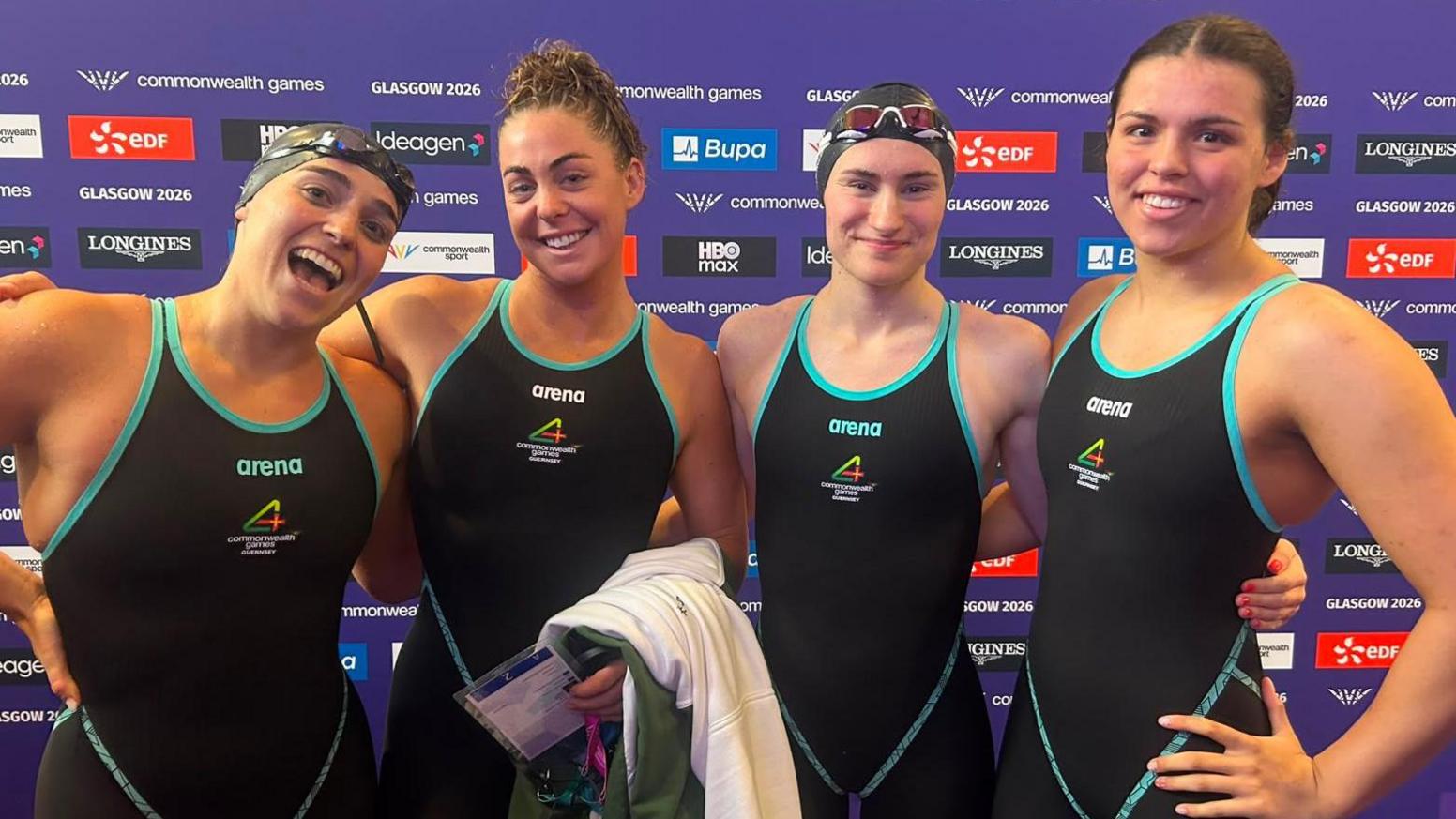 Guernsey's 4x100m relay team