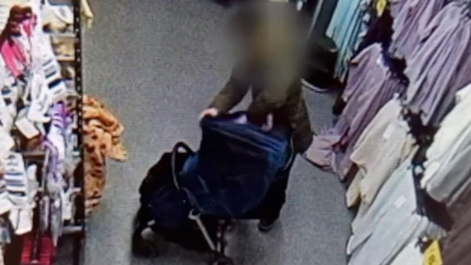 Shoplifter on CCTV