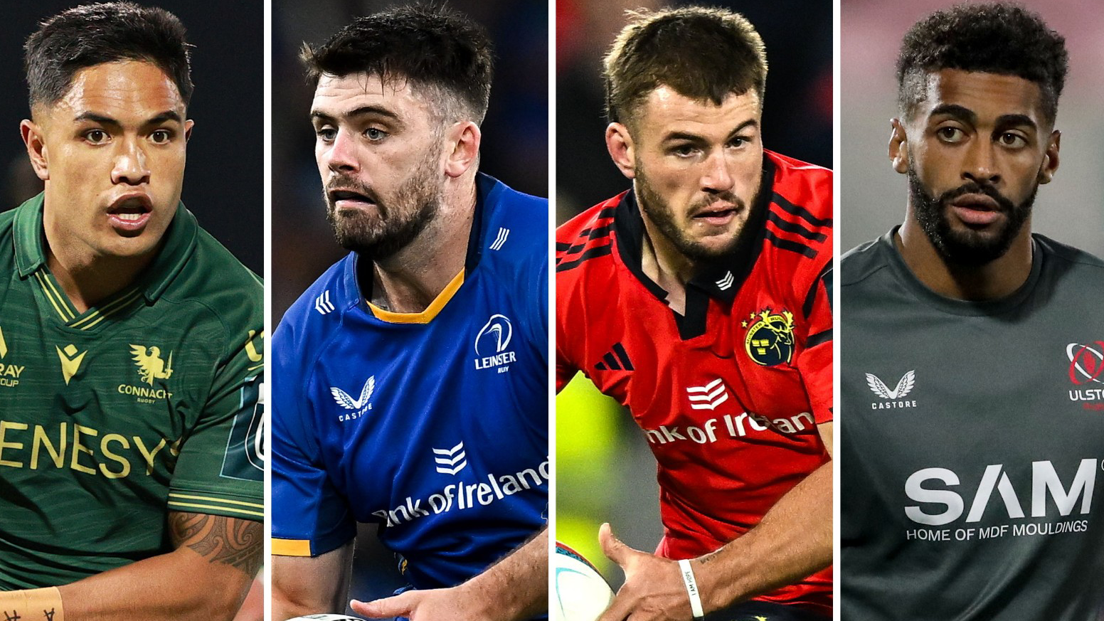 Josh Ioane, Harry Byrne, Alex Nankivell and Rob Baloucoune