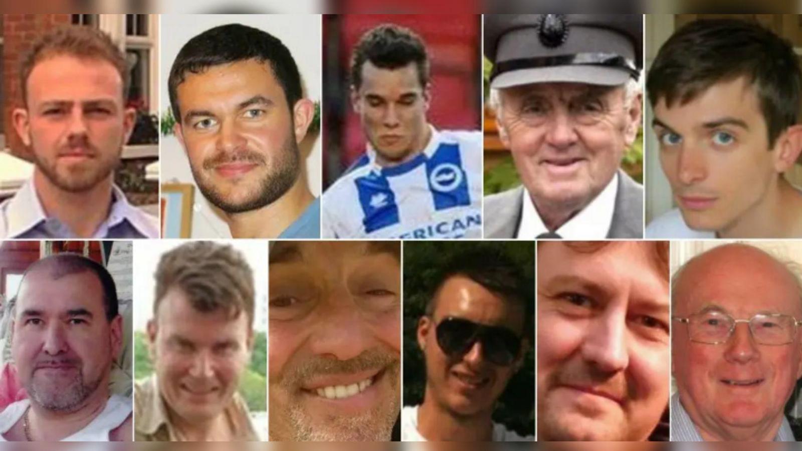 A collection of photographs of men. They are various ages. 