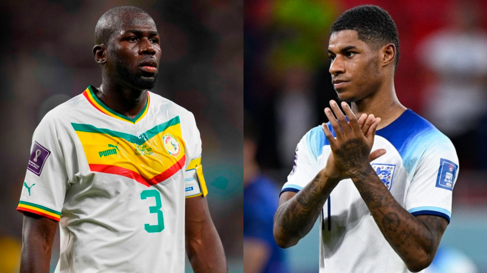 Kalidou Koulibaly and Marcus Rashford