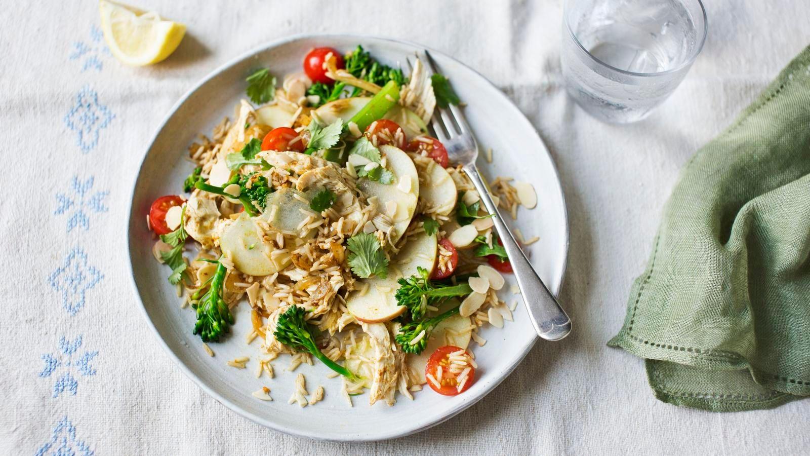 Curried chicken and rice salad