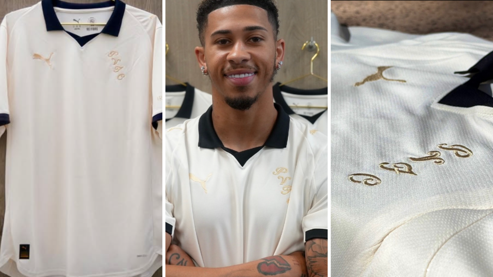 New Port Vale home kit, worn by Jordan Lawrence-Gabriel.