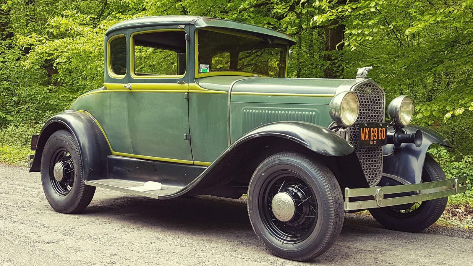 The Ford Model T the men were travelling in