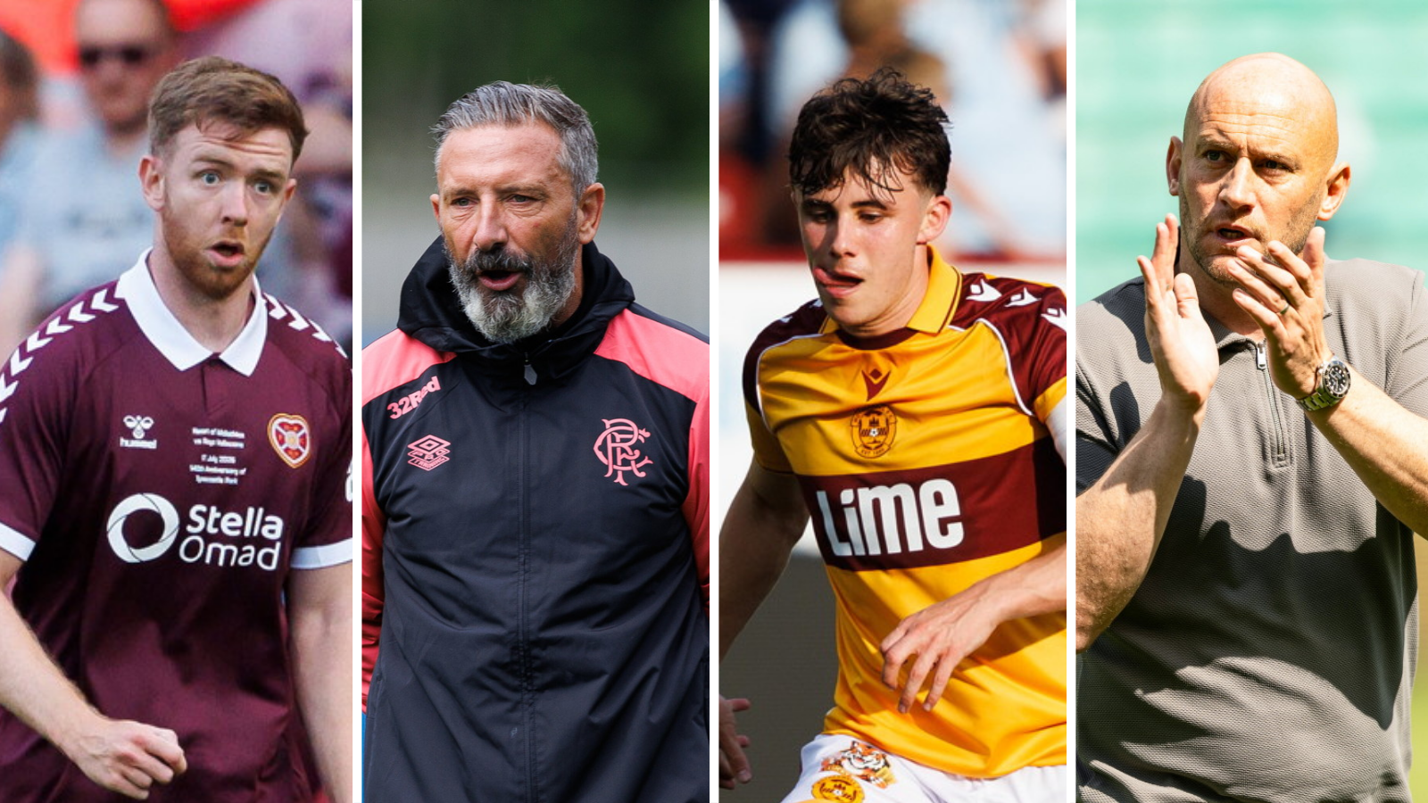 Stuart Findlay, Derek McInnes, Tom Sparrow and David Gray