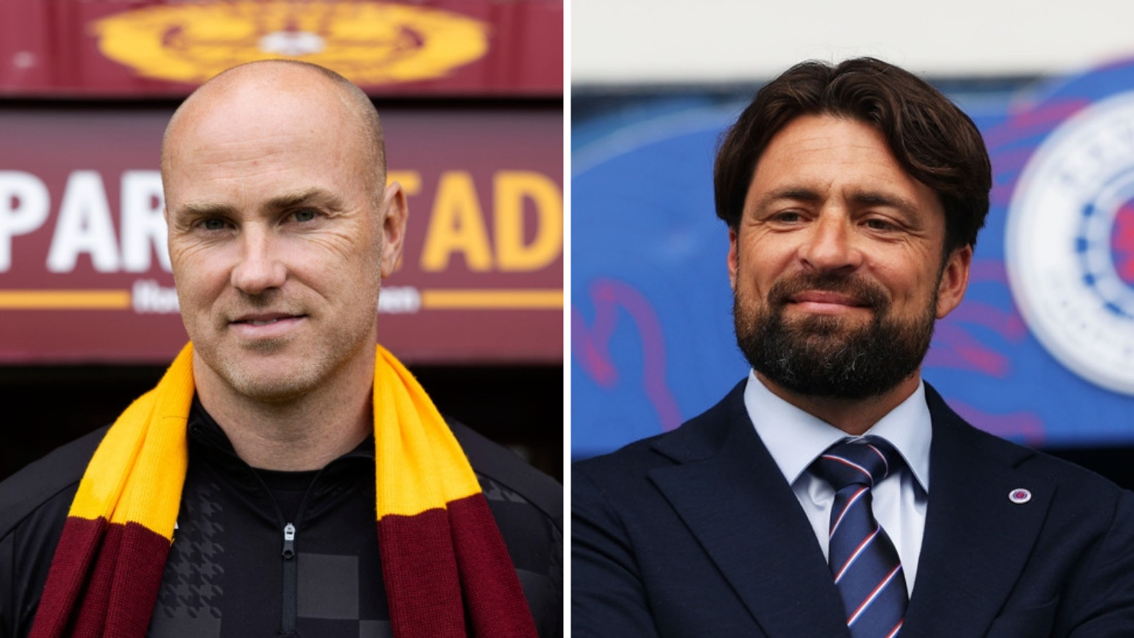 New managers Jens Berthel Askou and Russell Martin meet on the opening weekend of the 2025-26 Scottish Premiership season