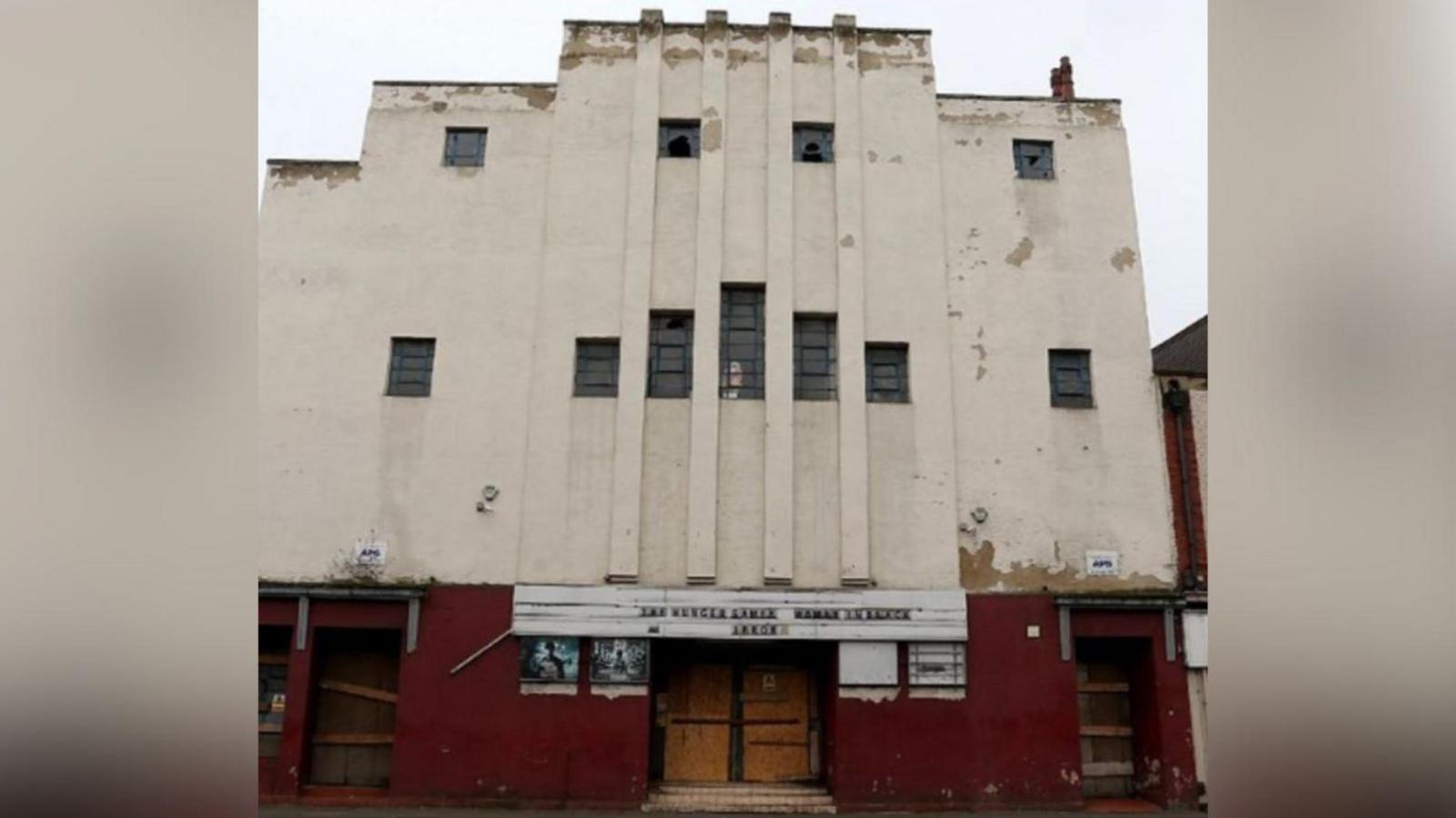 The red and cream building of the former Galaxy cinema