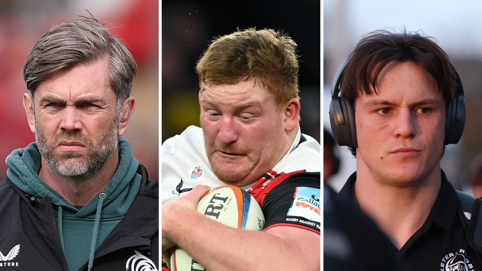 Geoff Parling, Rhys Carre and Tom Hooper