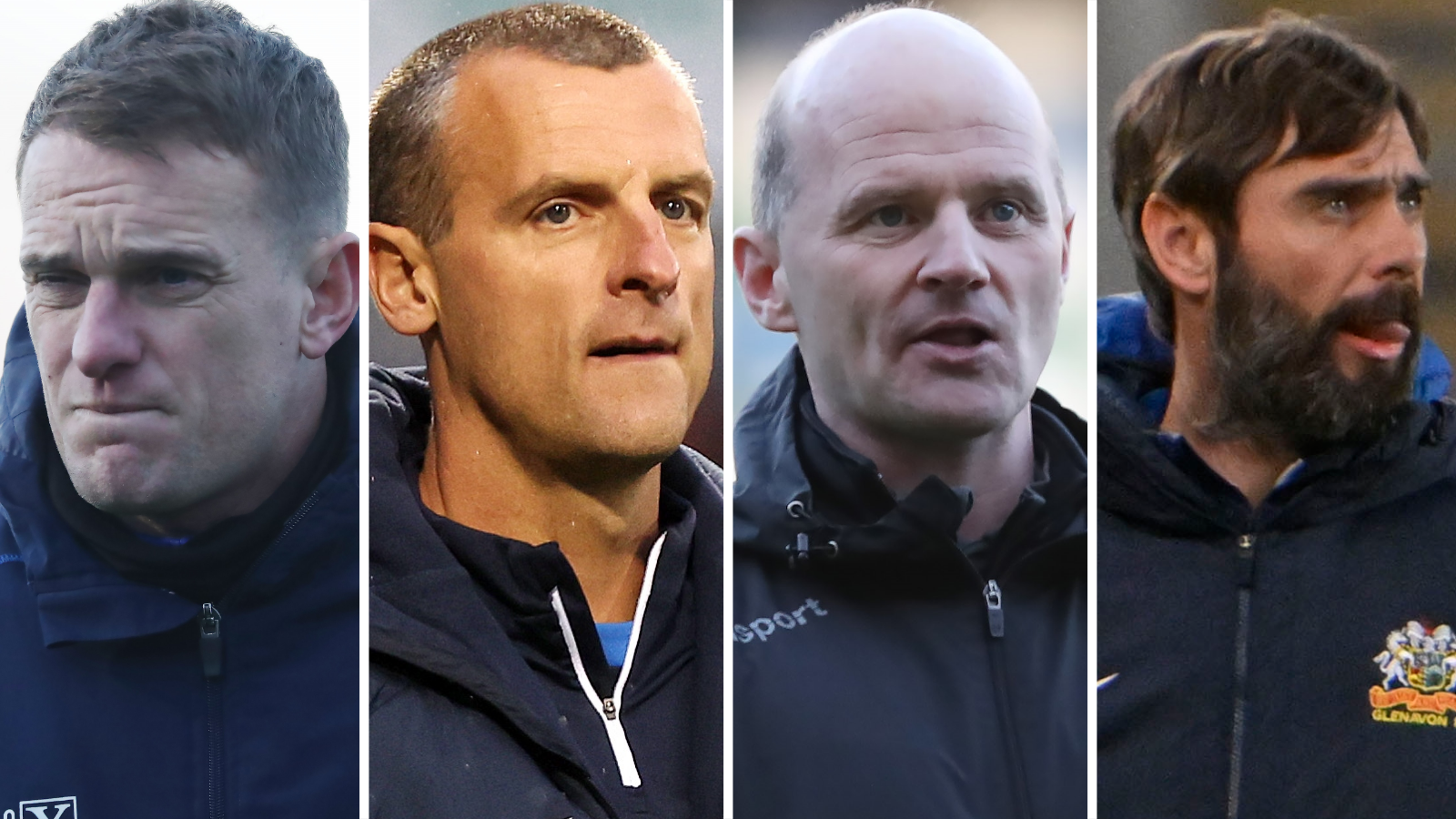 Dean Shiels, Oran Kearney, Barry Gray and Gary Hamilton