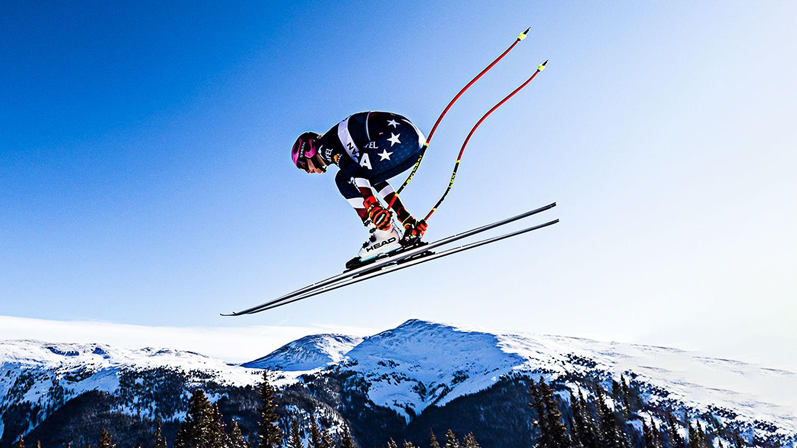 Keely Cashman of the United States skis during a downhill training session on 20 November 2024 in Copper Mountain, Colorado.