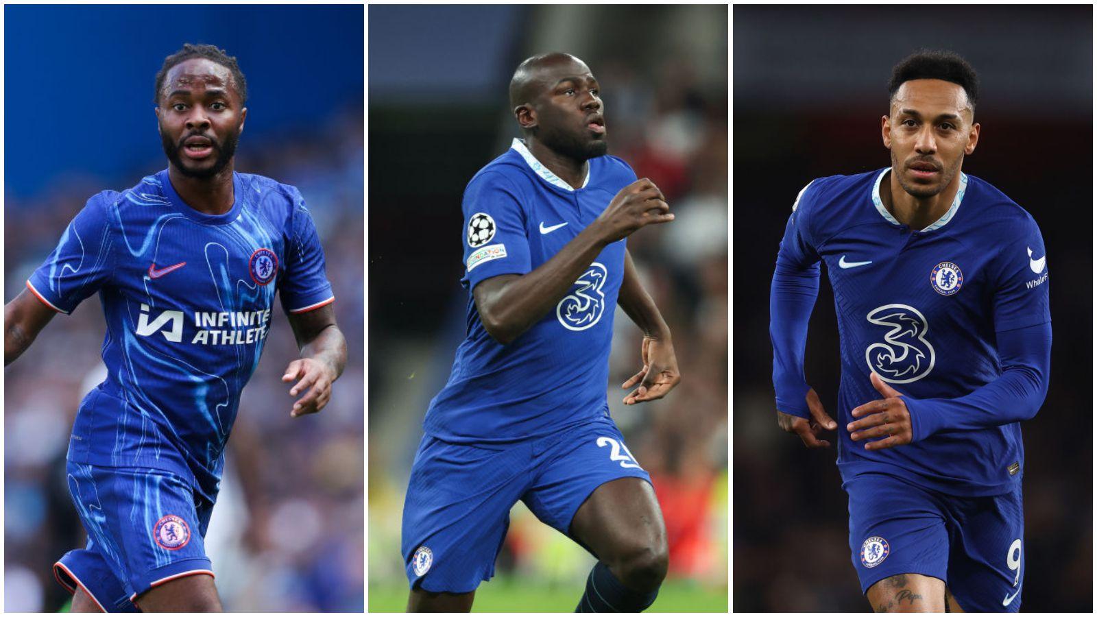 Pictures of Raheem Sterling, Kalidou Koulibaly and Pierre-Emerick Aubameyang playing for Chelsea