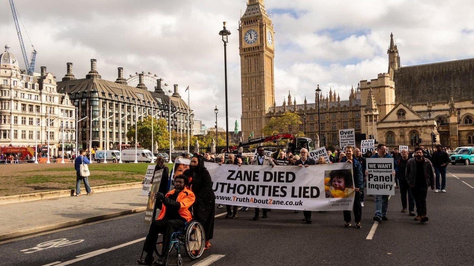 Protesters take petition to Downing Street