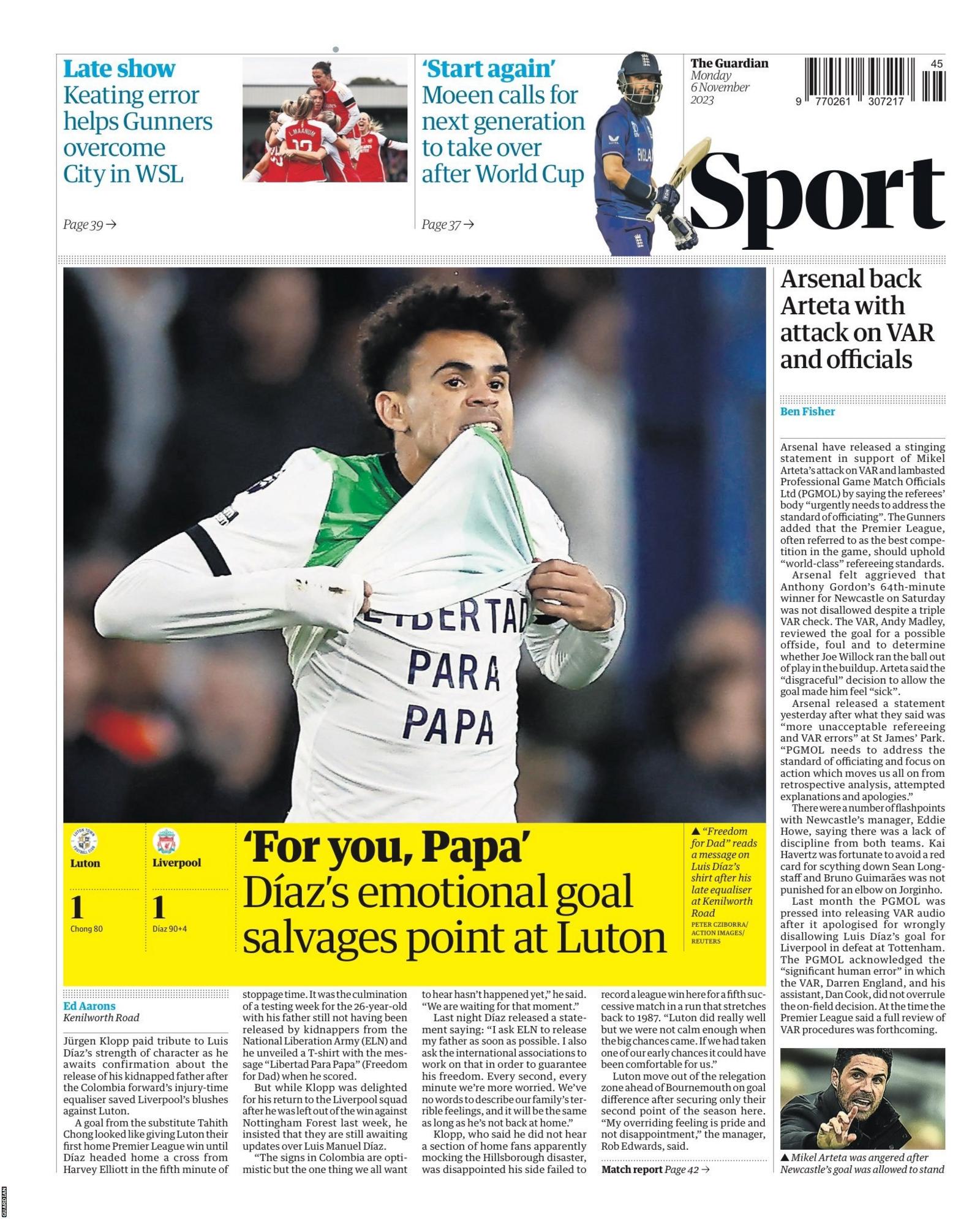 Monday's Guardian