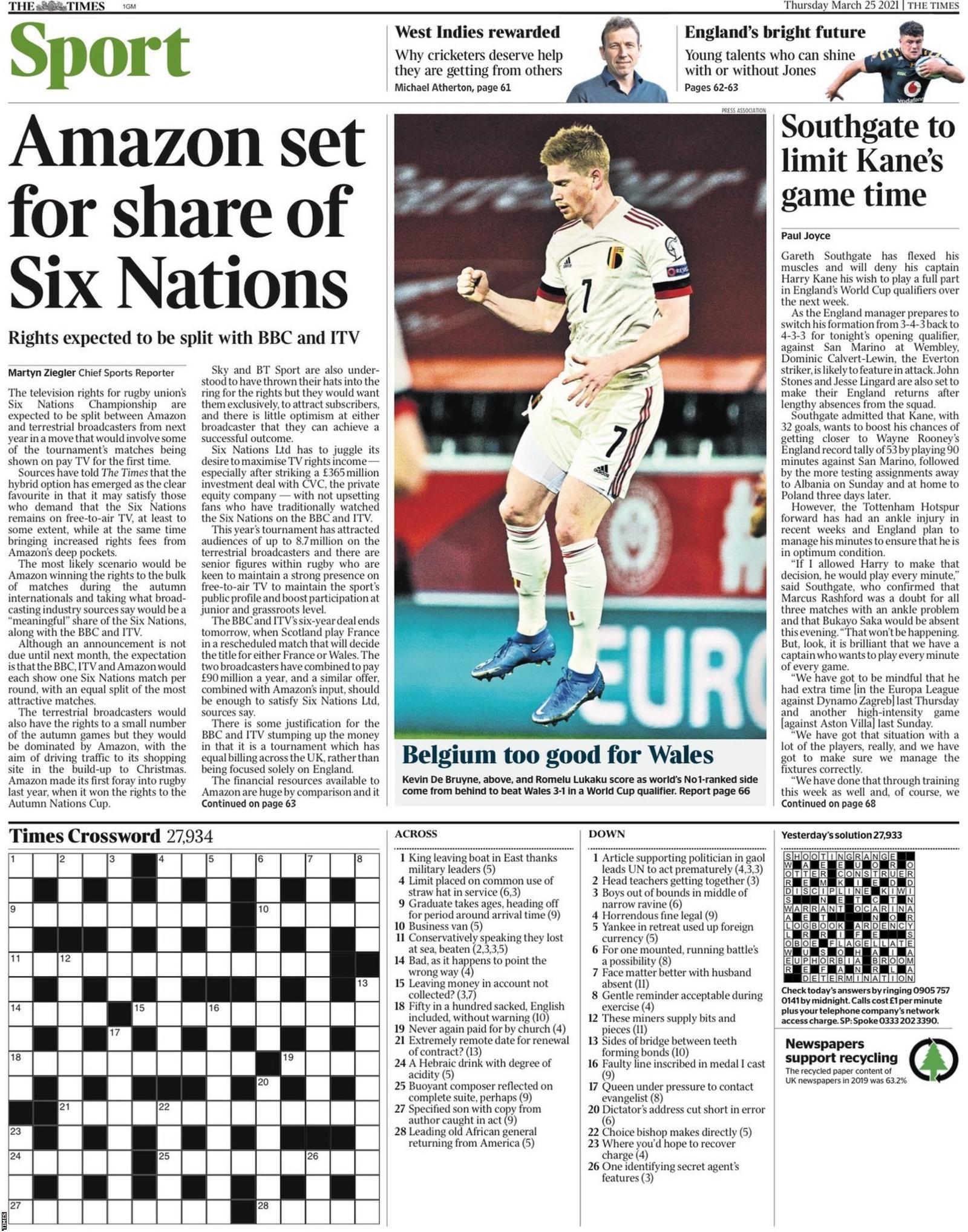 Times back page
