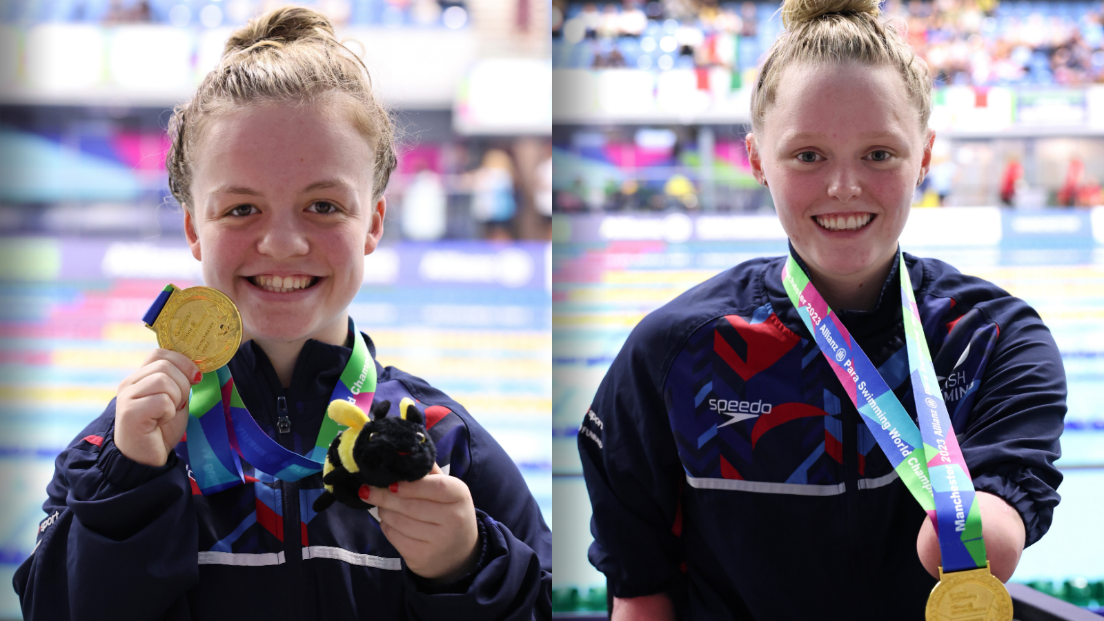 Maisie Summers-Newton and Ellie Challis with their medals