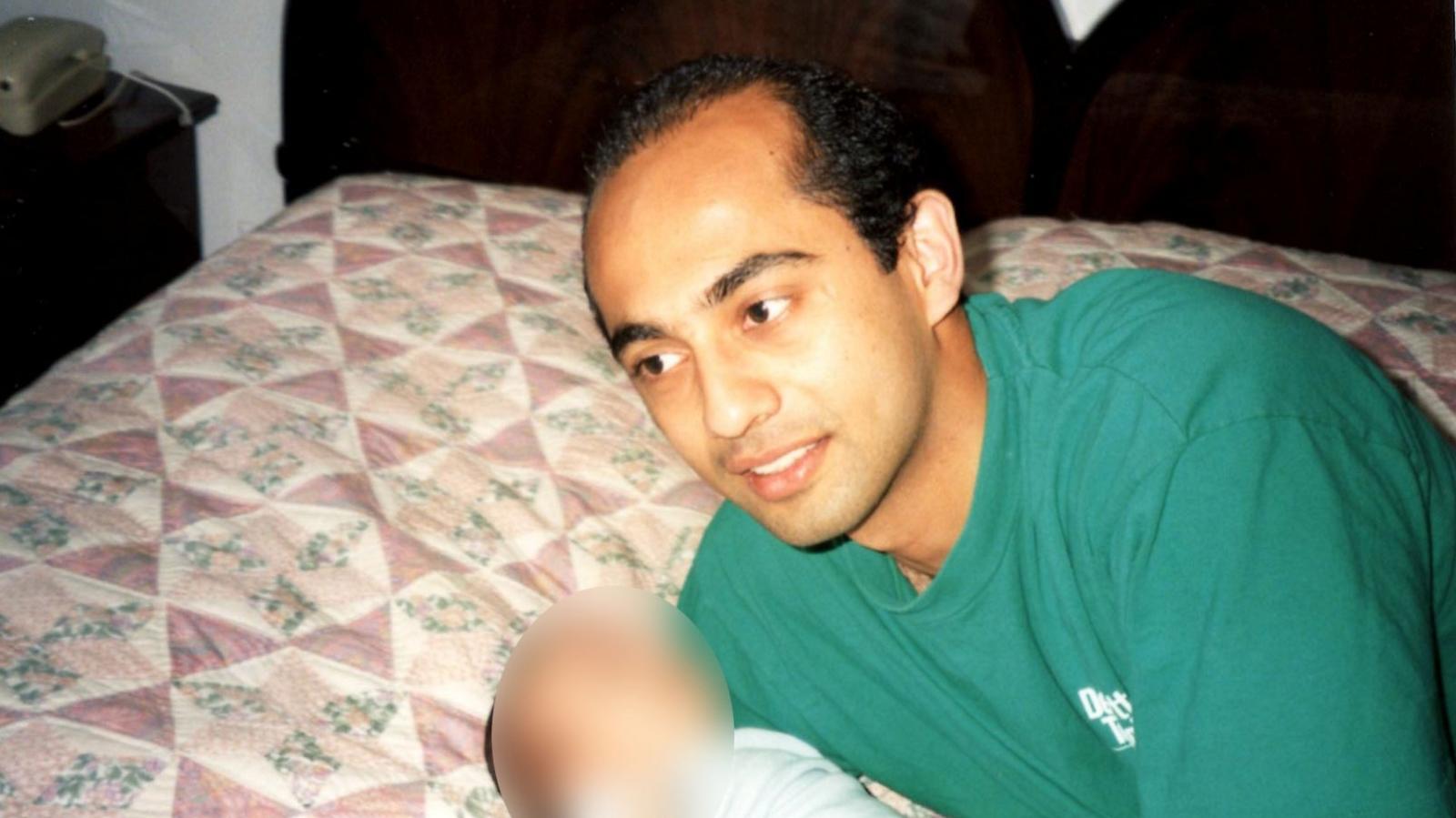 Hasnat Karim with his nephew