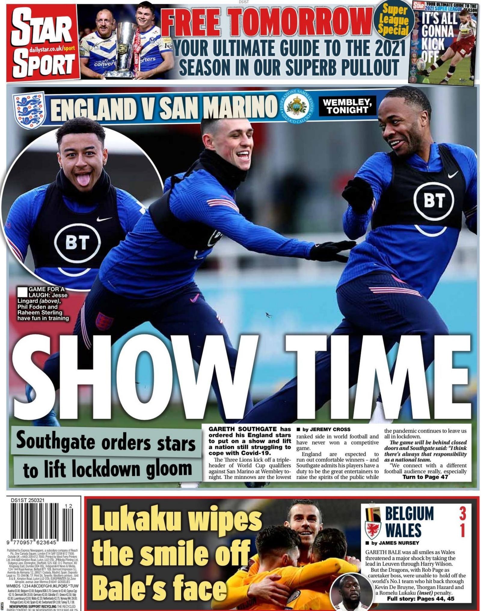 Star back page