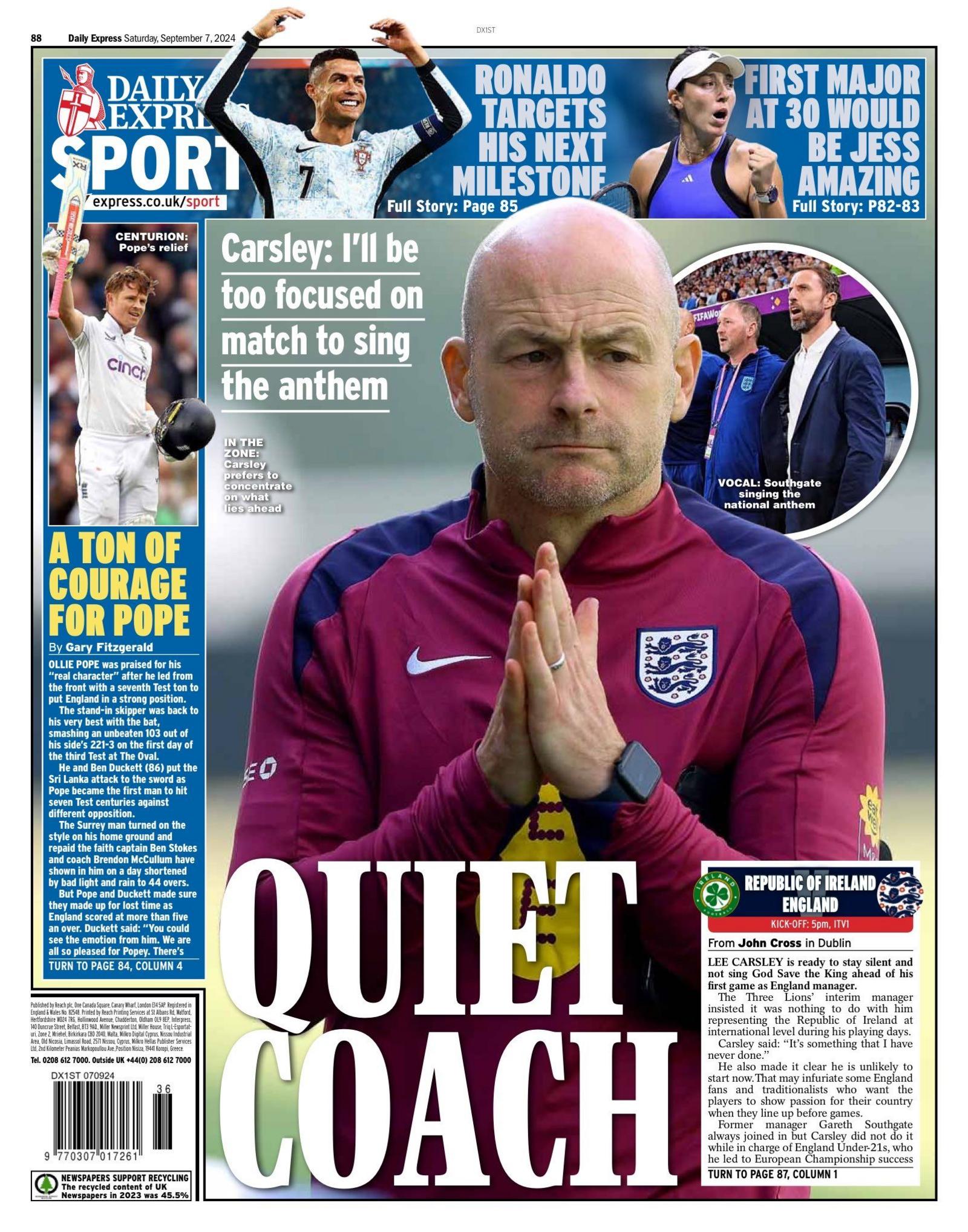 Express back page