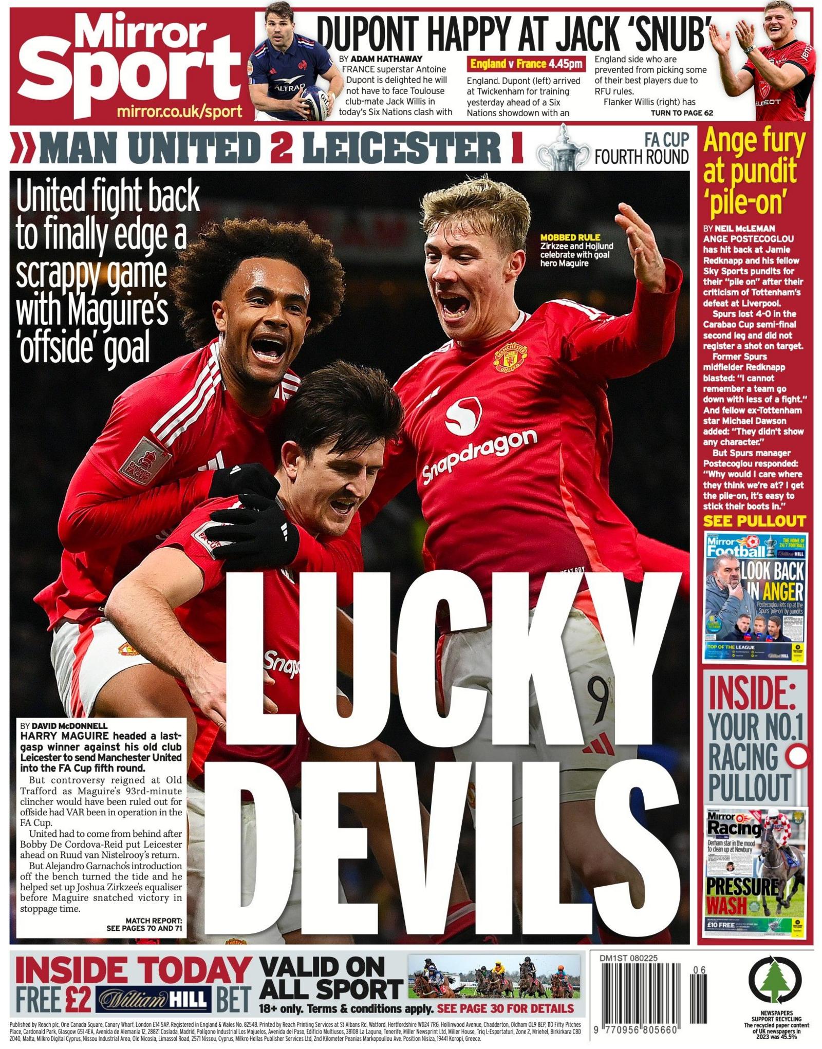 Mirror back page 