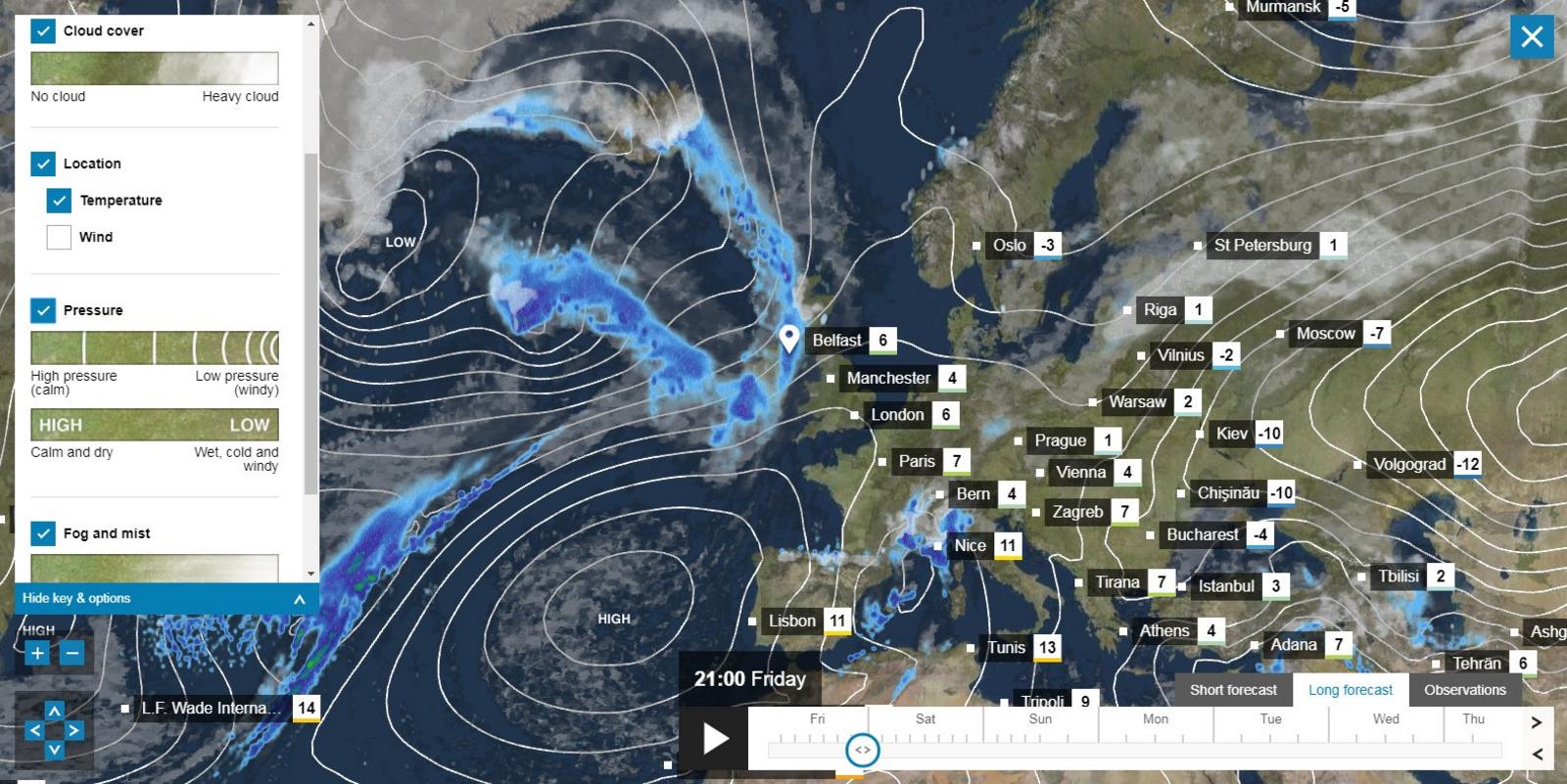 Pressure can be found on our new interactive map