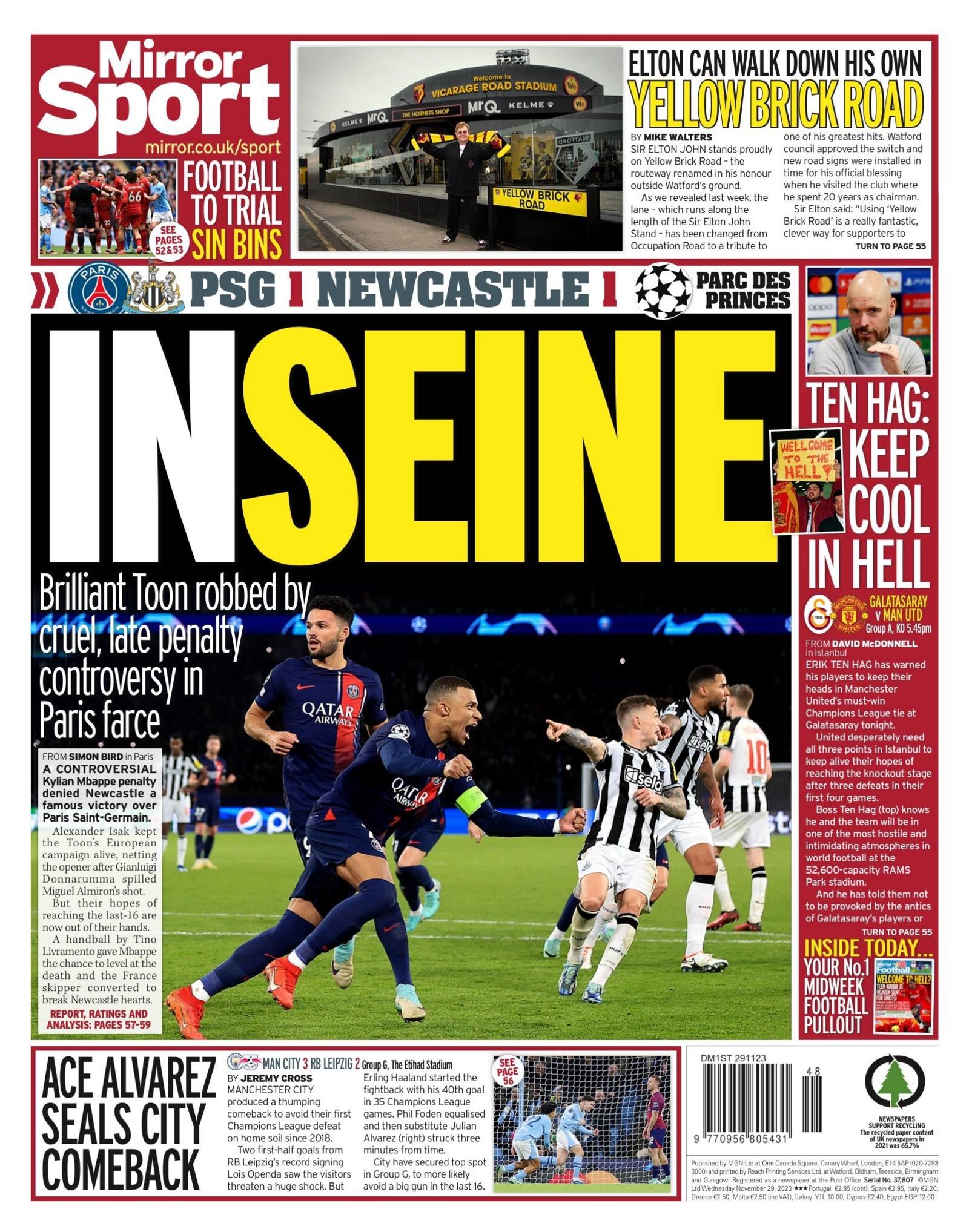 Mirror back page