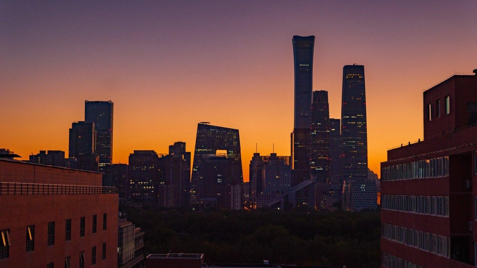 The skyline of Beijing.