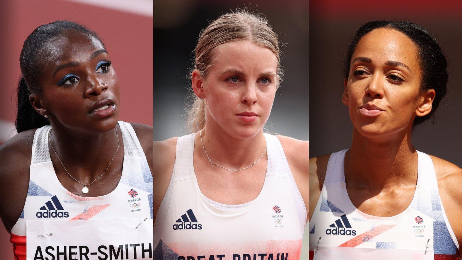 Dina Asher-Smith, Keely Hodgkinson and Katarina Johnson-Thompson